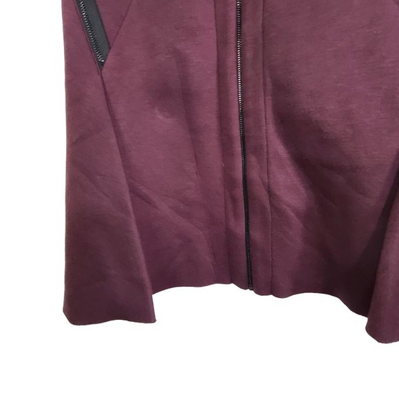 Robert Rodriguez Plumb Neoprene Sleeveless A-Line Dress Front Zip Zip Pockets 10 - Picture 7 of 11